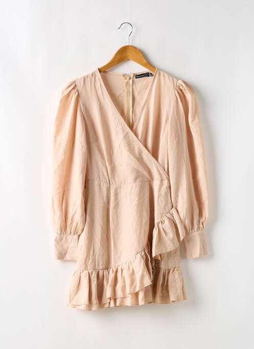 Robe courte beige BOOHOO pour femme