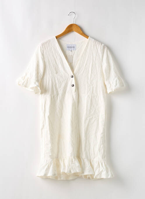 Robe courte blanc 100JANE pour femme