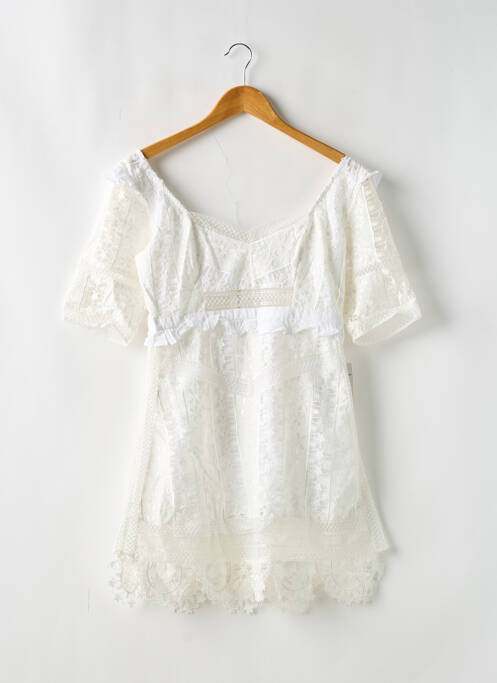 Robe courte blanc FOR LOVE & LEMONS pour femme
