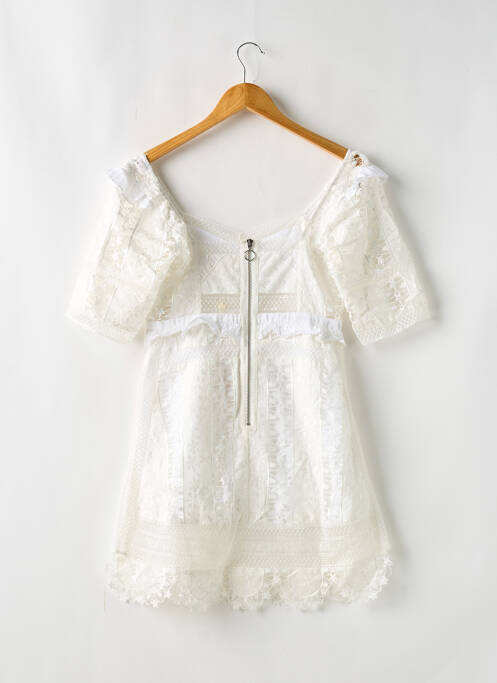 Robe courte blanc FOR LOVE & LEMONS femme