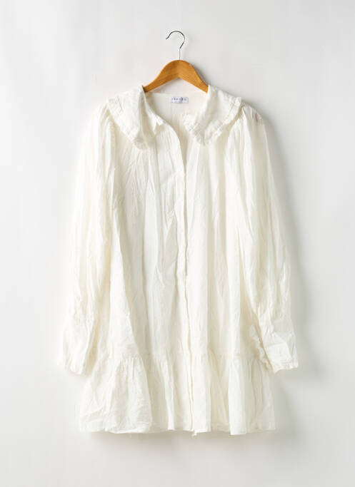 Robe courte blanc LOAVIES pour femme