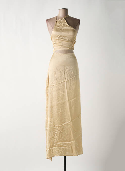 Robe longue beige BAHAAR pour femme