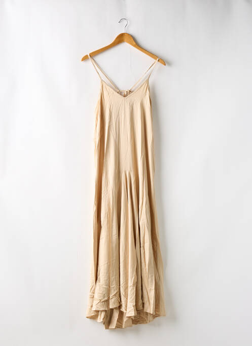 Robe longue beige REIKO pour femme
