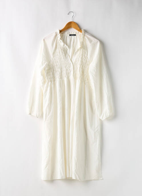 Robe mi-longue blanc BOOHOO pour femme