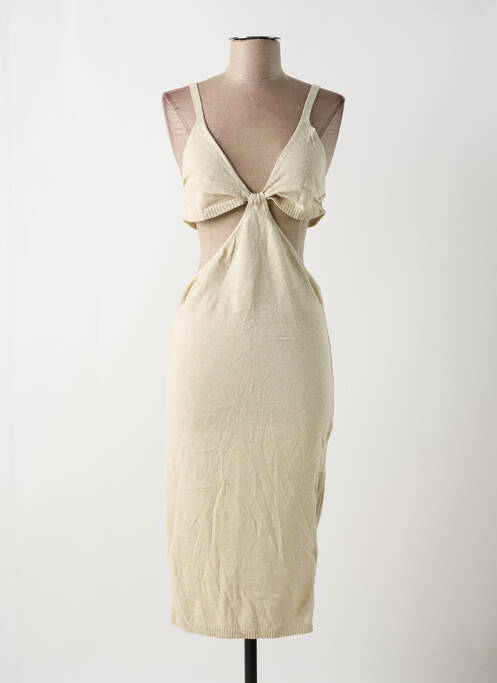Robe pull beige BOOHOO pour femme