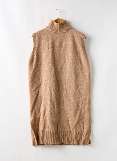Robe pull beige SANS MARQUE pour femme