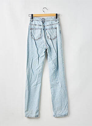 Jeans coupe droite taille haute taille haute bleu BOOHOO femme