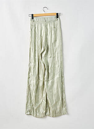 Pantalon large fermeture zippée sous rabat boutonné taille haute vert NASTY GAL femme