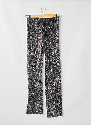 Pantalon flare taille élastique taille haute noir BROWNIE femme