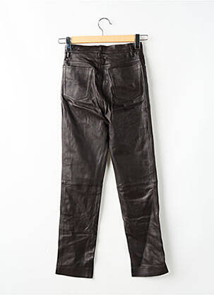Pantalon droit taille haute taille haute marron SANDRO femme