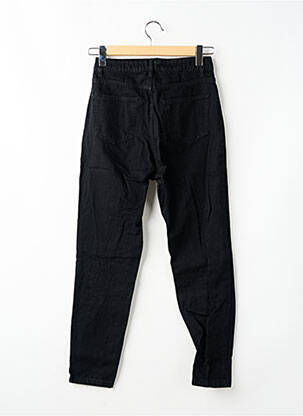 Jean coupe mom effet usé taille haute noir BOOHOO femme