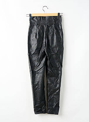 Pantalon slim taille haute taille haute noir BOOHOO femme