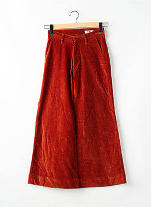 Pantalon 7/8 taille haute taille haute orange REIKO femme