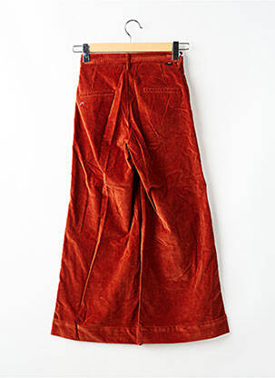 Pantalon 7/8 taille haute taille haute orange REIKO femme