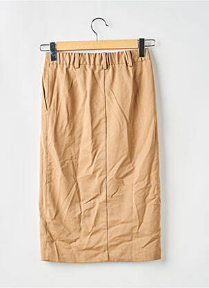 Jupe mi-longue stretch beige LA REDOUTE femme