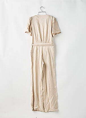 Combi-pantalon fermeture boutonnée sur le devant manches courtes beige MAISON CLICHÉE femme