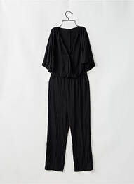 Combi-pantalon col cache-coeur manches courtes noir LIU JO femme
