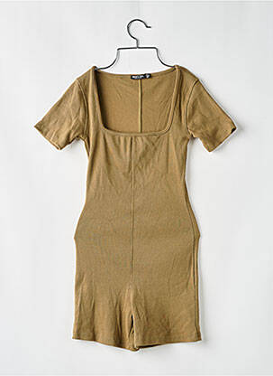 Combishort coupe cintrée manches courtes vert NASTY GAL femme