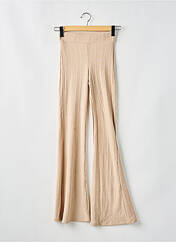 Pantalon flare beige BERSHKA pour femme seconde vue