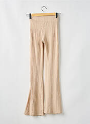 Pantalon flare beige BERSHKA pour femme seconde vue