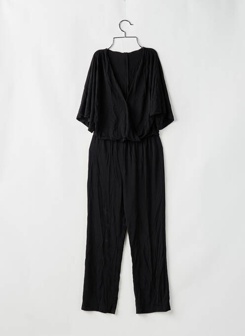 Combi-pantalon col cache-coeur manches courtes noir LIU JO femme