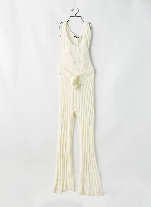 Combi-pantalon beige BOOHOO pour femme