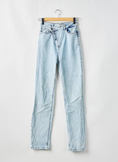 Jeans coupe droite bleu BOOHOO pour femme