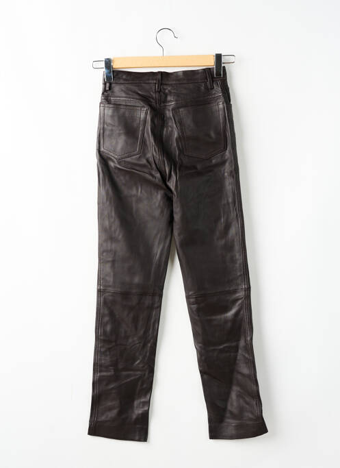 Pantalon droit marron SANDRO pour femme