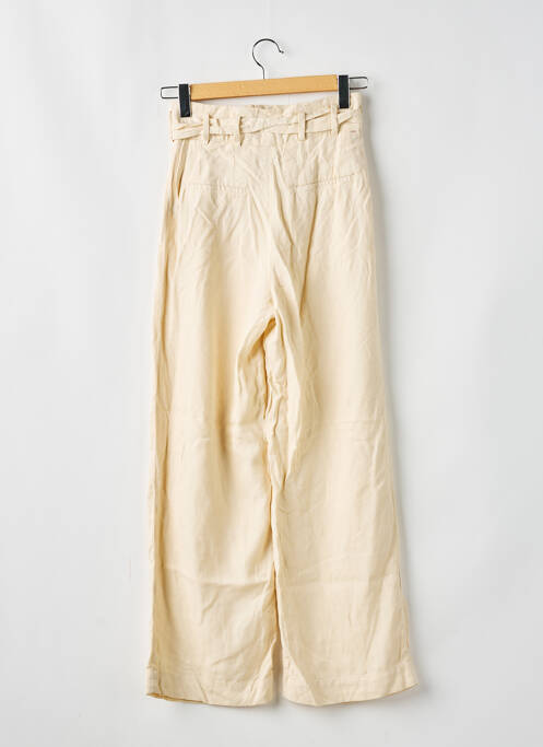 Pantalon large beige REIKO pour femme