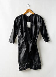 Robe courte manches 3/4 manches 3/4 noir LENNY B femme