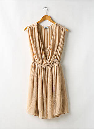 Robe courte manches courtes manches courtes beige LIU JO femme