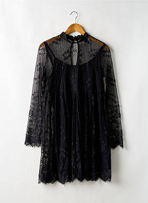 Robe courte coupe évasée manches longues noir FOREVER 21 femme