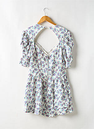 Robe courte manches courtes manches courtes blanc FOR LOVE & LEMONS femme