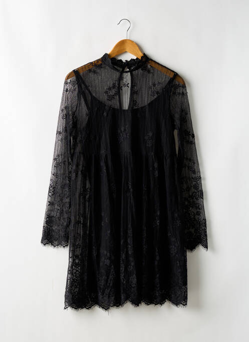 Robe courte coupe évasée manches longues noir FOREVER 21 femme