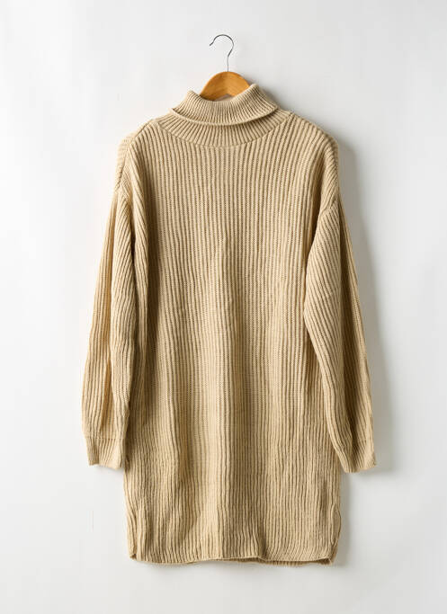 Robe pull manches longues manches longues beige NASTY GAL femme