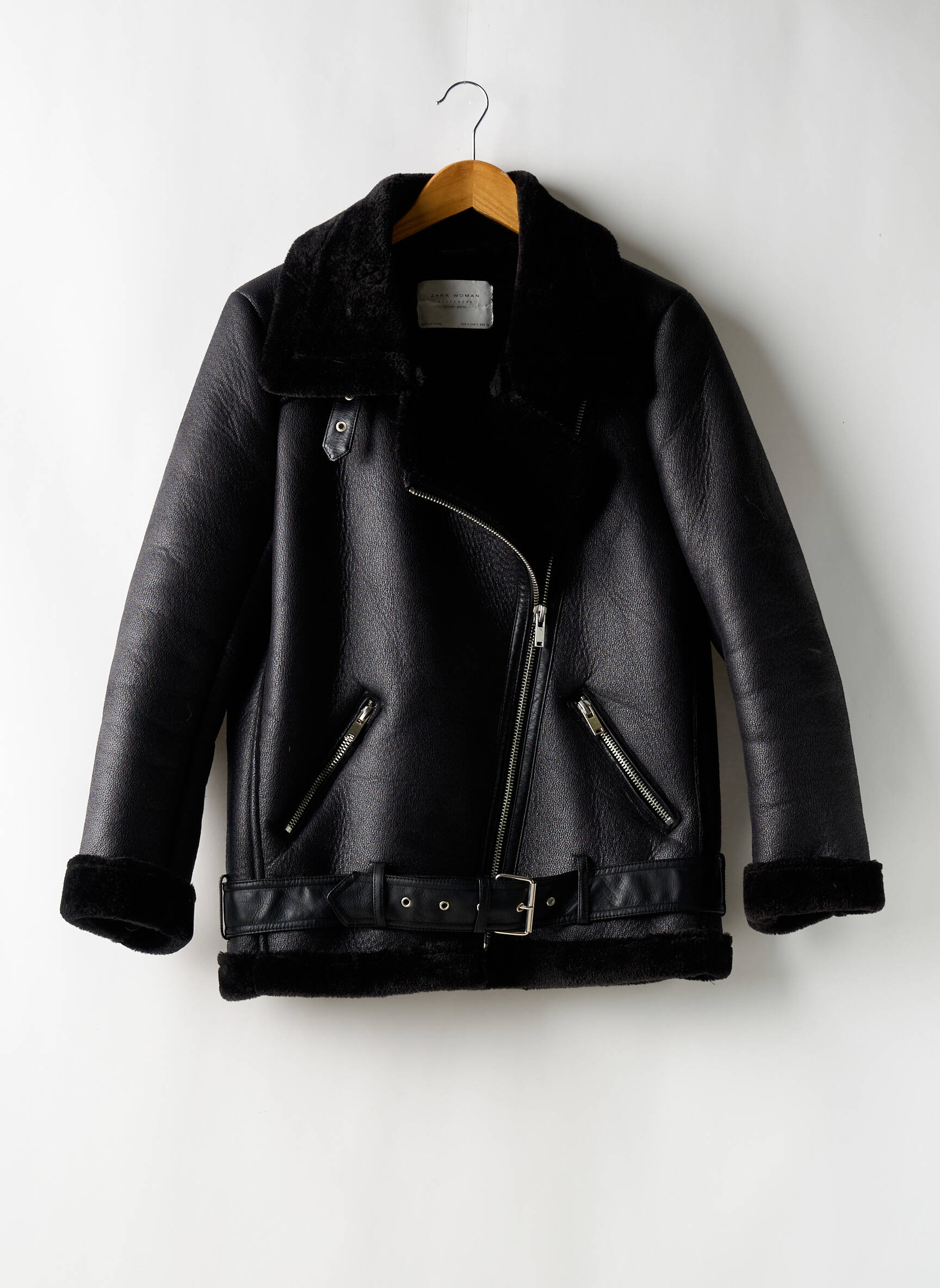 Biker Jacket Veste Hiver Zara Homme Blouson Aviateur Perfecto