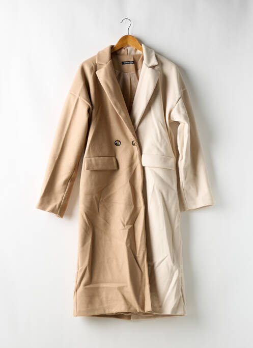 Manteau long beige BOOHOO pour femme