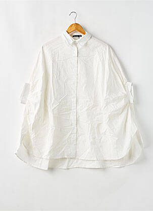 Chemisier manches courtes manches courtes blanc BOOHOO femme