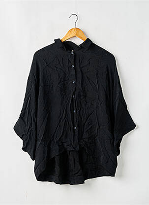 Chemisier coupe fluide manches 3/4 noir AMERICAN VINTAGE femme