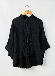 Chemisier coupe fluide manches 3/4 noir AMERICAN VINTAGE femme