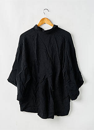 Chemisier coupe fluide manches 3/4 noir AMERICAN VINTAGE femme