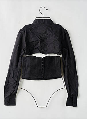 Twin-set fermeture boutonnée sur le devant noir PEPE JEANS X DUA LIPA femme