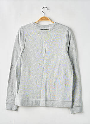 Sweat-shirt  manches longues gris KARL LAGERFELD femme