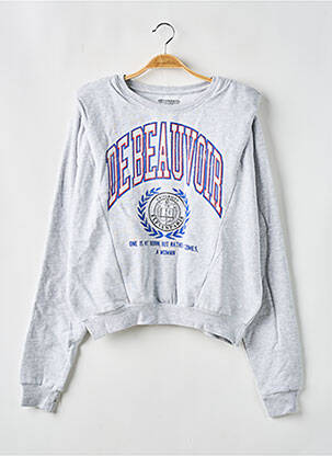 Sweat-shirt  manches longues gris ELEVEN PARIS femme