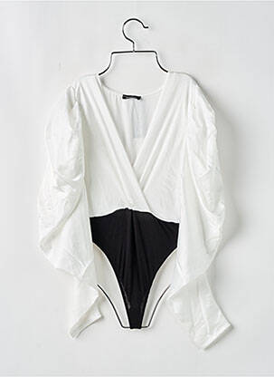 Body  manches longues blanc BOOHOO femme