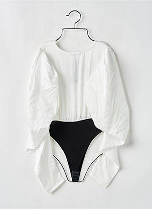 Body  manches longues blanc BOOHOO femme