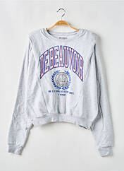 Sweat-shirt gris ELEVEN PARIS pour femme seconde vue