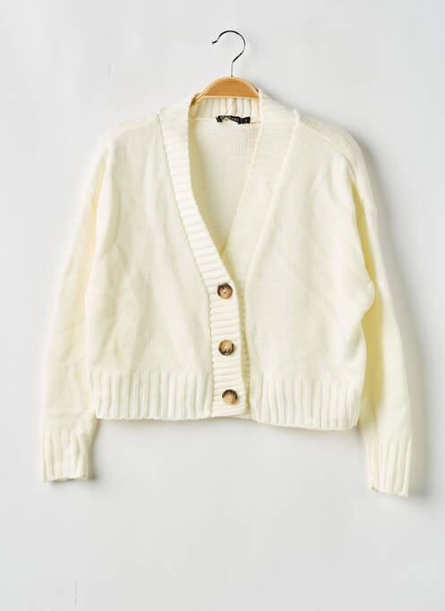 Gilet manches longues beige BOOHOO pour femme
