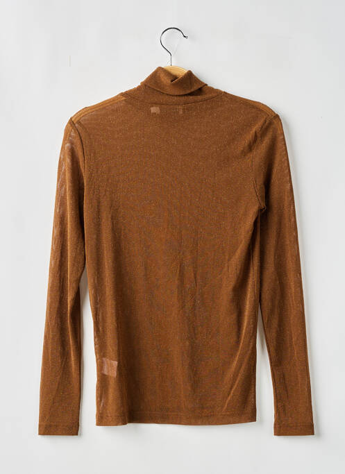 Pull col roulé marron MOLLY BRACKEN pour femme