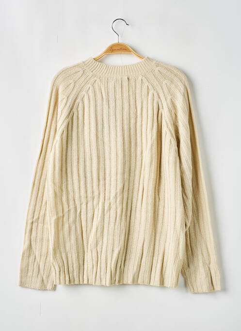 Pull col rond manches longues beige NASTY GAL femme